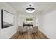 Modern home office featuring hardwood floors, neutral paint and lots of light at 3707 E Amelia Ave, Phoenix, AZ 85018