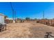 Large, expansive backyard with chain link fence and potential for customization at 3913 W Sherman St, Phoenix, AZ 85009