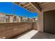 Private patio with views of the pool area providing a relaxed outdoor space for enjoying the community amenities at 6480 N 82Nd St # 1136, Scottsdale, AZ 85250