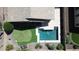 Aerial view of a beautiful pool and putting green in the backyard of a home at 7050 S Fawn Ave, Gilbert, AZ 85298