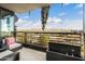 Relaxing balcony area with comfortable seating and a view of the city and mountains at 7180 E Kierland Blvd # 811, Scottsdale, AZ 85254