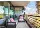 Inviting balcony featuring comfortable seating and lush greenery, offering serene views and a relaxing outdoor experience at 7180 E Kierland Blvd # 811, Scottsdale, AZ 85254