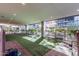 This dog park has artificial grass, stone pavers, and built in benches, offering a pet-friendly outdoor space at 7180 E Kierland Blvd # 811, Scottsdale, AZ 85254