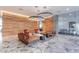 The luxurious lobby has modern fixtures, lounge seating, accent chairs, and marble floors at 7180 E Kierland Blvd # 811, Scottsdale, AZ 85254