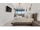Bright main bedroom with large windows and a view of the city at 7180 E Kierland Blvd # 811, Scottsdale, AZ 85254