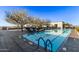 Rooftop pool with comfortable lounge chairs at 7180 E Kierland Blvd # 811, Scottsdale, AZ 85254