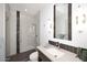Modern bathroom with glass shower, stylish vanity, and contemporary fixtures at 7596 N Via De La Siesta --, Scottsdale, AZ 85258