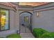 A stunning arched gate at the front entrance of this beautiful single Gathering home at 7596 N Via De La Siesta --, Scottsdale, AZ 85258