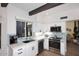 Bright kitchen with white cabinets, stainless steel appliances, and stylish backsplash at 7596 N Via De La Siesta --, Scottsdale, AZ 85258