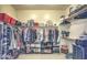 Well-organized walk-in closet with shelving, hanging rods, and ample space for all your storage needs at 838 E Nolan Pl, Chandler, AZ 85249