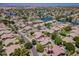 Expansive aerial view shows the lakefront community, landscaping, and serene location at 1470 W Bartlett Way, Chandler, AZ 85248
