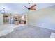 Spacious floor plan with living room fireplace and kitchen with granite countertops at 1470 W Bartlett Way, Chandler, AZ 85248