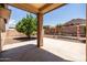 Covered patio overlooking the backyard featuring a swing set at 2177 W Agrarian Hills Dr, San Tan Valley, AZ 85144