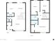 Detailed floor plan showcasing the layout of the home's two floors with labelled rooms and areas at 2812 E Clarendon Ave, Phoenix, AZ 85016