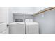 Laundry room with a washer and dryer, and shelving for storage at 3439 W Darien Way, Phoenix, AZ 85086