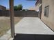 Covered patio providing shade and a view of the spacious backyard, perfect for relaxing and entertaining guests at 40504 N Las Praderas St, San Tan Valley, AZ 85140
