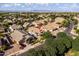 This is an aerial view of a single Gathering home in a residential neighborhood at 4140 E Claxton Ave, Gilbert, AZ 85297