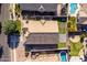 An aerial view of a home boasting a private pool and manicured backyard at 4140 E Claxton Ave, Gilbert, AZ 85297