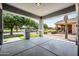 Covered patio with a view of the trees at 4140 E Claxton Ave, Gilbert, AZ 85297