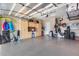 Spacious garage with epoxy flooring, ample storage cabinets, and bike racks at 4630 E Navigator Ln, Phoenix, AZ 85050