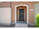 Close up of the front door with address 4743 and neutral stucco at 4743 E Laurel Ave, Gilbert, AZ 85234