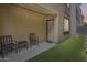 Cozy covered patio with chairs, perfect for outdoor relaxation and entertaining at 631 W Winchester Dr, Chandler, AZ 85286