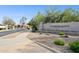 Thunderbird Ranch Estates neighborhood sign, landscaping, and street view at 6428 W Eugie Ave, Glendale, AZ 85304