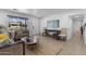 Inviting living room with lots of natural light and a modern decorative theme at 6723 E 1St Ave, Scottsdale, AZ 85251