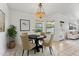 Inviting dining area featuring neutral tones, with a view of the green outdoors at 719 W Milada Dr, Phoenix, AZ 85041
