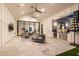 Elegant outdoor living space featuring a built-in grill, comfortable seating, and stylish finishes at 7851 N Central Ave, Phoenix, AZ 85020