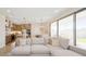 Spacious open concept living room flowing into the kitchen and dining areas, perfect for entertaining at 8000 W Griswold Rd, Peoria, AZ 85345