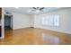 Bright living room features a ceiling fan, a front door, and a hall entry at 8713 E Sage Dr, Scottsdale, AZ 85250