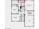 Upstairs floorplan showcases a primary suite, two additional bedrooms, a loft, and a convenient laundry room at 8807 W Pasadena Ave, Glendale, AZ 85305