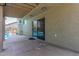 Covered patio with view of pool and landscaped backyard at 12813 S 38Th St, Phoenix, AZ 85044
