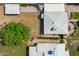 Overhead aerial perspective of backyard, roof, and side walkway at 2041 N 16Th Ave, Phoenix, AZ 85007