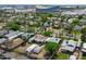 Aerial shot featuring cityscape landmarks nearby residential homes with palm tree lined streets at 2041 N 16Th Ave, Phoenix, AZ 85007