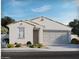 Charming single-story home featuring a two-car garage, neutral stucco exterior, and desert landscaping for easy maintenance at 2567 E Fortana Dr, San Tan Valley, AZ 85143
