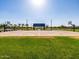 Community basketball court offers a recreational space with well-maintained courts and surrounding green space at 2588 E Grenache Rd, San Tan Valley, AZ 85143