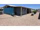 Relaxing patio with privacy screen, attached to a home surrounded by rock landscaping at 3330 E Main St # 121, Mesa, AZ 85213
