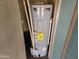 AO Smith water heater with visible energy guide. Located indoors at 3330 E Main St # 121, Mesa, AZ 85213