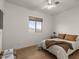 Bedroom with hardwood floors, natural light and clean decorations at 3523 E Alfalfa Dr, Gilbert, AZ 85298