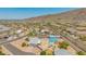 View of a home and backyard featuring a private pool and neighborhood homes at 405 E Thunderbird Trl, Phoenix, AZ 85042