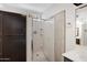 This bathroom offers a stand up shower, updated vanity with lots of storage and neutral decor at 4790 E Navajo St, Phoenix, AZ 85044