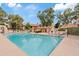 Community pool with plenty of lounge chairs and a relaxing atmosphere for residents to enjoy on a sunny day at 4901 E Kelton Ln # 1270, Scottsdale, AZ 85254