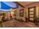 Welcoming outdoor patio with stylish furniture and a shaded awning for relaxing at 5218 N Tiller Dr, Litchfield Park, AZ 85340
