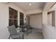 Inviting patio with seating area, perfect for enjoying the outdoors at 537 S 153Rd Ln, Goodyear, AZ 85338