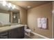 Bright bathroom with a single sink vanity, a mirror, and ample counter space at 5450 E Deer Valley Dr # 2191, Phoenix, AZ 85054