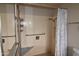 Bathroom with safety bars and shower at 5720 E University Dr, Mesa, AZ 85205