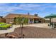 Expansive backyard featuring a spacious patio and comfortable outdoor seating for relaxing and entertaining at 6546 E Dallas St, Mesa, AZ 85205