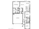 Detailed floor plan showcasing a three-bedroom layout with a Primary suite, open kitchen, and a 2-car garage at 658 S Maricopa Rd, Florence, AZ 85132